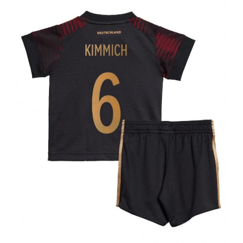 Tyskland Joshua Kimmich #6 Bortaställ Barn VM 2022 Kortärmad (+ Korta byxor)